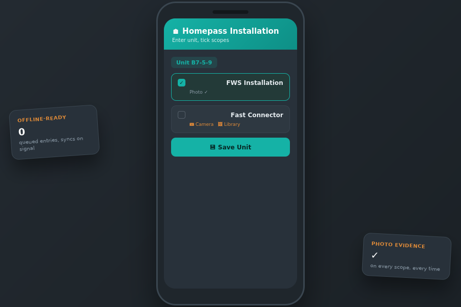 SiteTrack — Digital Field Data Collection screen